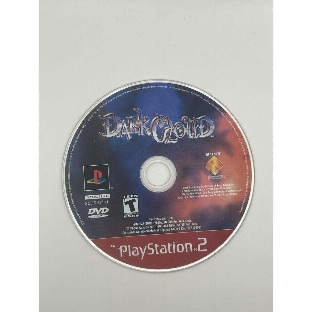Dark Cloud PS2 (PlayStation 2) Disc Only Polished TESTED WORKS